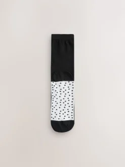 Next Black/White Spots/Stripe Footbed Ankle Socks 4 Pack Black/WhiteSpots/Stripe Best