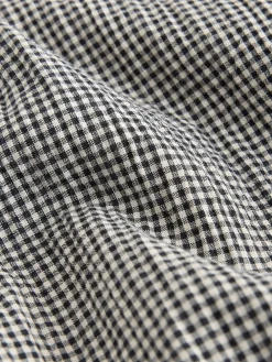 Next Drop Waist Gingham Maxi Skirt Black/White Hot