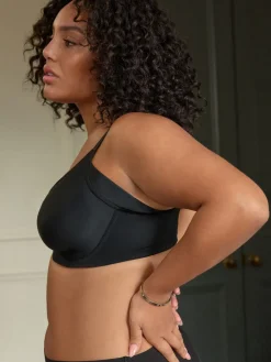 Next F-K Cup Under Arm Smoothing Non Pad Wired Minimising Ultimate Comfort Bras 2 Pack Black/White Clearance