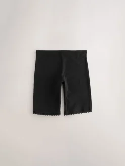 Next Black/White Menopause Friendly Cooling Thigh Smoothing Shorts 2 Pack New