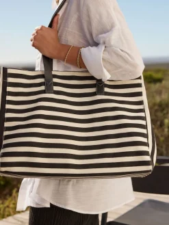 Next Black/White Printed Shoulder Bag