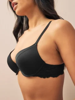 Next Push Up Pad Plunge A-E Smoothing T-Shirt Bras 2 Pack Black/White Sale