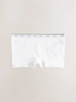 Next Boyshort Cotton Logo Knickers 4 Pack Black/White/Nude Hot