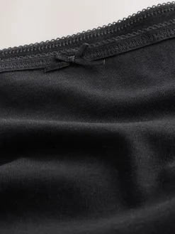 Next Full Brief Full Briefs Cotton Knickers 10 Pack Black/White/Pastel Rose Nude Online