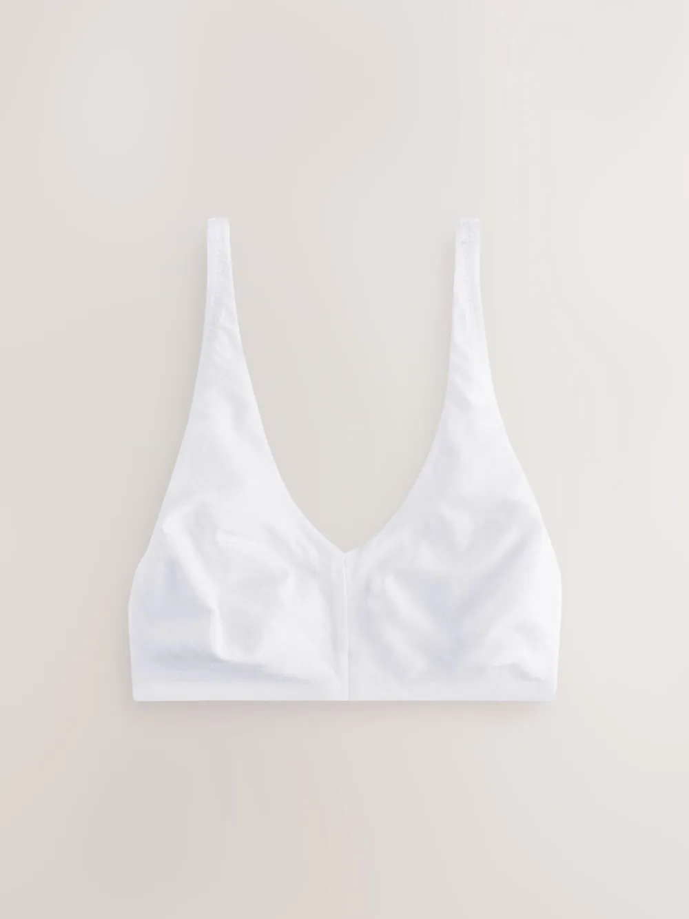 Next Black/White/Pastel Rose Nude Non Pad Non Wire DD+ Cotton Blend Ultimate Comfort Bras 3 Pack New