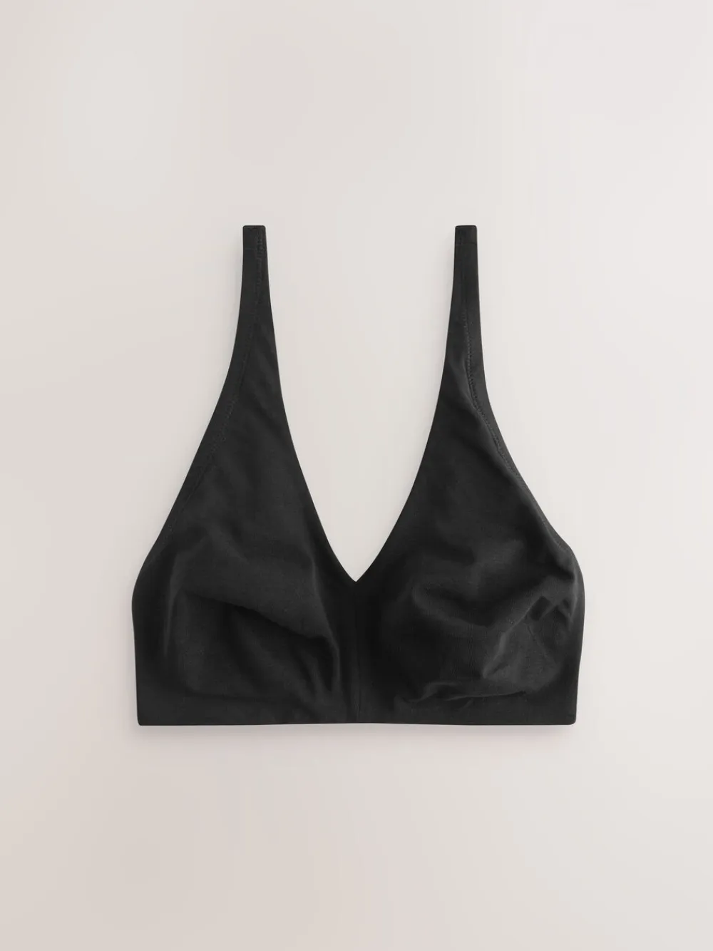 Next Black/White/Pastel Rose Nude Non Pad Non Wire DD+ Cotton Blend Ultimate Comfort Bras 3 Pack New