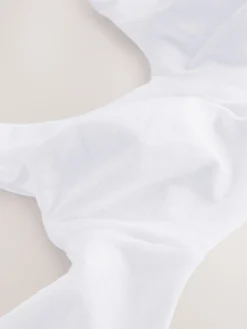 Next Black/White/Pastel Rose Nude Non Pad Non Wire DD+ Cotton Blend Ultimate Comfort Bras 3 Pack New