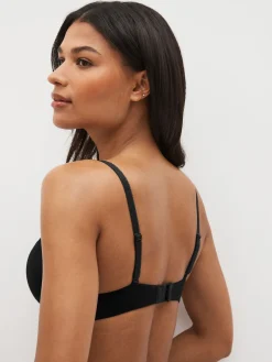 Next Black/White/Pastel Rose Nude Pad Balcony Cotton Blend Ultimate Comfort Bras 3 Pack Discount