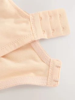 Next Black/White/Pastel Rose Nude Pad Non Wire DD+ Cotton Blend Ultimate Comfort Bras 3 Pack Sale