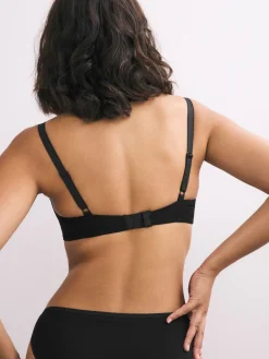 Next Black/White/Pastel Rose Nude Pad Full Cup Cotton Blend Ultimate Comfort Bras 3 Pack New