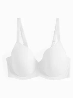 Next Black/White/Pastel Rose Nude Pad Full Cup DD+ Cotton Blend Ultimate Comfort Bras 3 Pack Sale