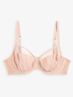 Next DD+ Non Pad Full Cup Bras 3 Pack with Side Support Black/White/Praline Nude Hot