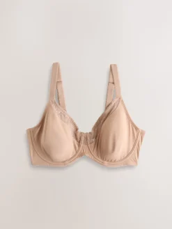 Next Black/White/Praline Nude DD+ Minimising Full Cup Bras 3 Pack Outlet