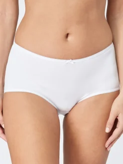 Next Midi Microfibre Knickers 5 Pack Black/White/Praline Nude Hot