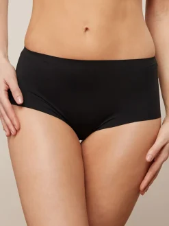 Next Midi No VPL Comfort Knickers 3 Pack Black/White/Praline Nude Clearance