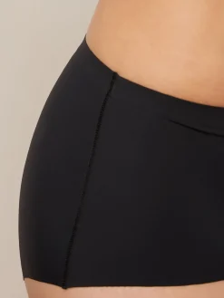 Next Midi No VPL Comfort Knickers 3 Pack Black/White/Praline Nude Clearance