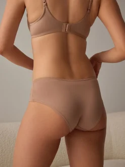 Next Short Microfibre Knickers 7 Pack Black/White/Praline Nude Hot