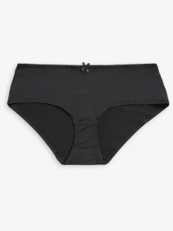 Next Short Microfibre Knickers 5 Pack Black/White/Praline Nude Discount