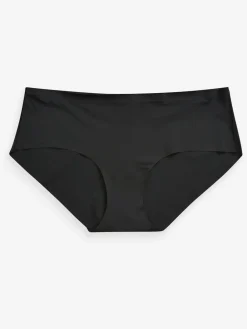 Next Short No VPL Comfort Knickers 3 Pack Black/White/Praline Nude Clearance