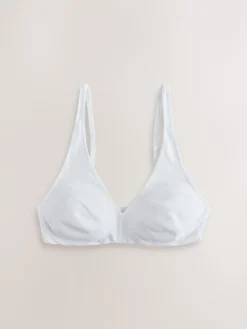 Next Black/White/White/Praline Nude Non Pad Non Wire Cotton Bras 4 Pack New