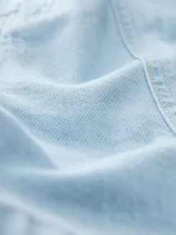 Next Utility Lightweight 100% Cotton Denim Shorts Bleach Outlet