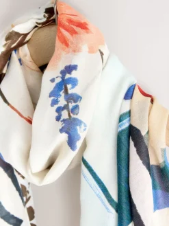 Next Blue Abstract Lightweight Scarf Online