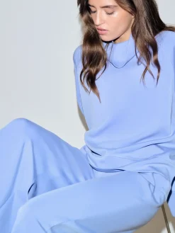 Next Active Modal Supersoft Cowl Neck Jumper Blue Outlet