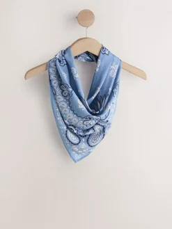 Next Lightweight Square Scarf Blue Bandana Best