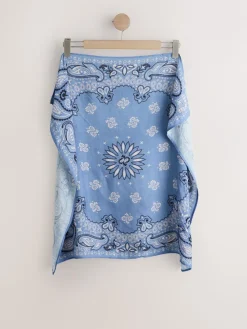 Next Lightweight Square Scarf Blue Bandana Best