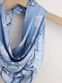Next Lightweight Square Scarf Blue Bandana Best