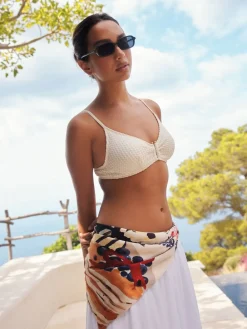 Next Blue Brunch Scene Lightweight Square Scarf Online