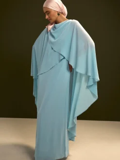 Next Cape Maxi Dress Blue