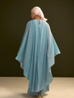 Next Cape Maxi Dress Blue