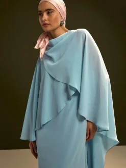 Next Cape Maxi Dress Blue