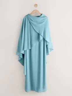 Next Cape Maxi Dress Blue