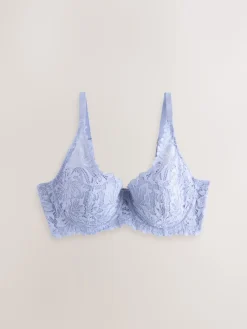 Next DD+ Pad Balcony Lace Ultimate Comfort Bra Blue Best