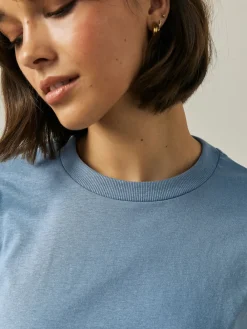 Next Cotton Short Set Pyjamas Blue Floral Clearance