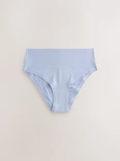 Next High Waist High Leg Ultimate Comfort Knickers 2 Pack Blue Online