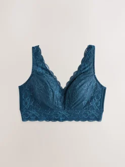 Next Non Pad Non Wire Total Support Lace Bra Blue Discount