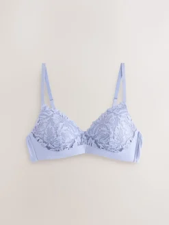 Next Blue Pad Non Wire Lace Ultimate Comfort Bra