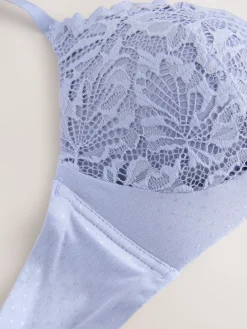 Next Blue Pad Non Wire Lace Ultimate Comfort Bra