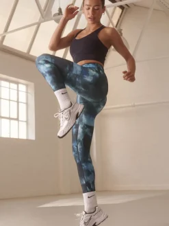 Next Blue Paint Print Power Active Sports Leggings Online