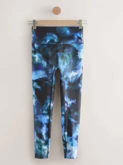 Next Blue Paint Print Power Active Sports Leggings Online