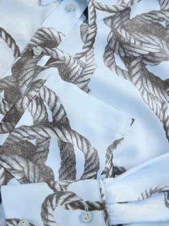 Next Long Sleeve Shirt Blue Rope Print Online