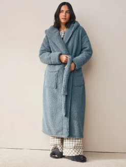 Next Teddy Dressing Gown Blue Best