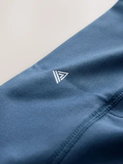 Next Thermal Fleece Lined Sports Leggings Blue New