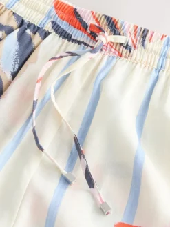 Next Shorts with Linen Blue/Ecru Discount