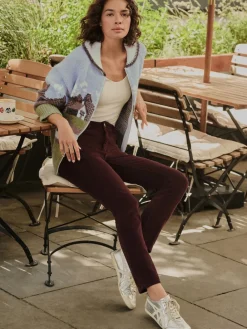 Next Blue/Green Landscape Scene Zip Cardigan Outlet