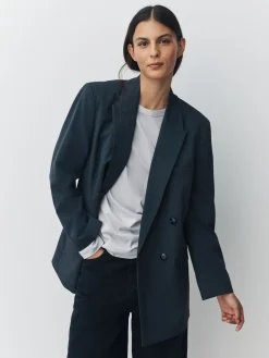 Next Long Sleeve Crew Neck T-Shirts 5 Pack Blue/Navy/Cream/Grey Hot