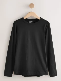 Next Long Sleeve Crew Neck T-Shirts 5 Pack Blue/Navy/Cream/Grey Hot